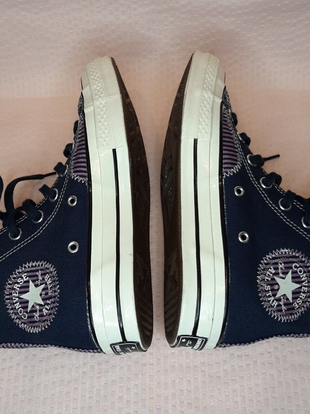 CONVERSE NAUTICAL PREP Obsidian Women Size 7 Chuck Taylor High Top Sneakers - Picture 5 of 9